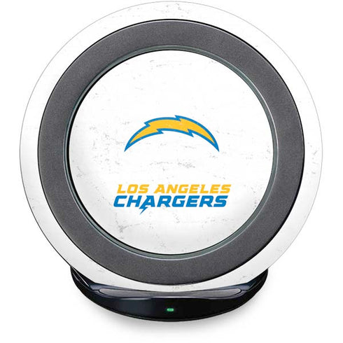 NFL Los Angeles Chargers Distressed Fast Charge Wireless Charging Stand Skin